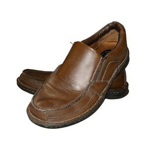 STREETCARS Men's Carrera Brown Leather Slip On Loafers Size 10